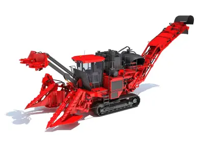 Sugar Cane Harvester 3D model