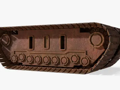 Star Wars Jawa Sandcrawler Tracked Chassis Old 3D model