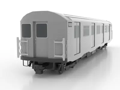 Budd R32 1964 Low Low-poly 3D model