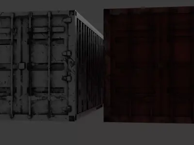 Container Pack HighQuality Optimized Industrial Assets Low-poly 3D model