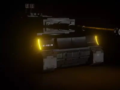 WW2 Tiger Science-Fiction 3D model