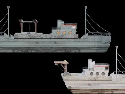 Fishing boat 3D model order