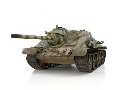 Jagdpanzer SU-85R - 212 - 23 Panzer Division  3D model