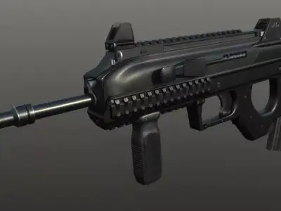 FN 2000 Low-poly 3D model