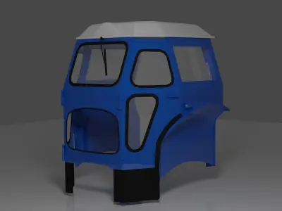 Fordson STA-DRI Cab Low-poly 3D model