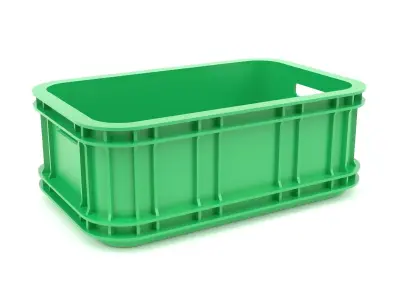 Plastic crate 42 3D model