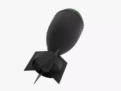 Missile Bomb Cartoon Weapon 3D model