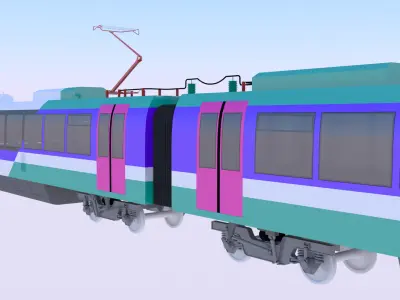Passenger EMU exterior 3D model