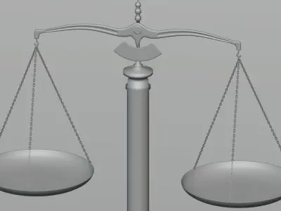 Scales with plates 3D model