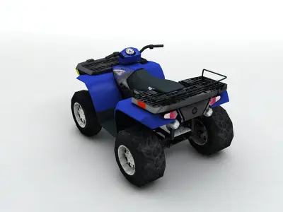  2007 Polaris Sportsman 800 ATV Low-poly 3D model