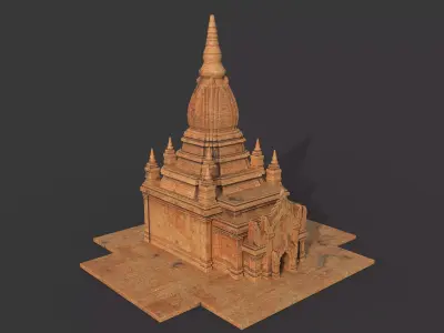 Bagan pagoda 3D model