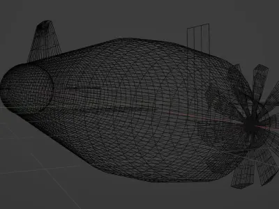 Simple Submarine 3D model