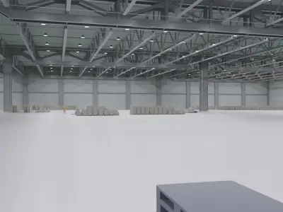 Warehouse Interior 3 Low-poly 3D model