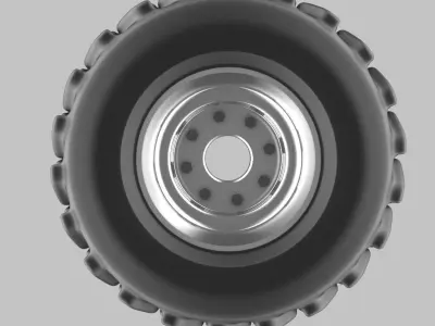 Offroad truck wheel 3D model Free 3D model