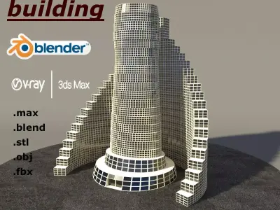 Multi purpose building 2 Free 3D model
