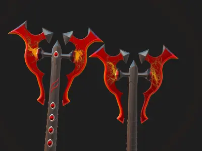 Fire Axe  Low-poly 3D model