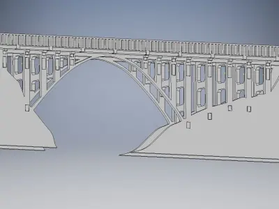 Viadukt  valley bridge 3D print model