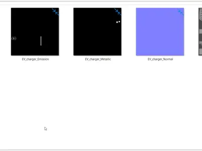 EV chargers PBR II 3D Model Pack