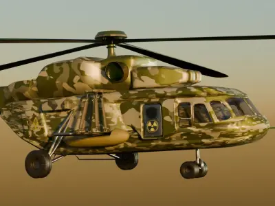army helicopter 3D model