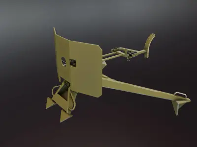 MG151 and MG131 Tripod Stand Low-poly 3D model