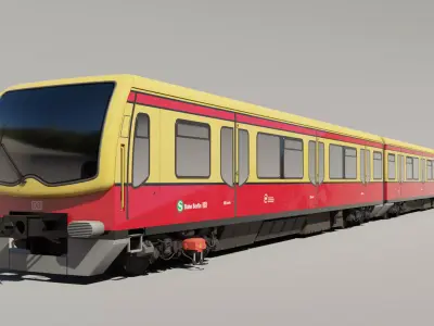 DB BR481 S-BAHN Low-poly 3D model