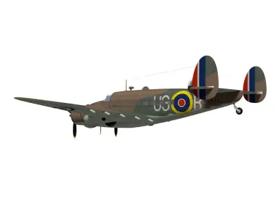Lockheed Hudson 3D model purchase