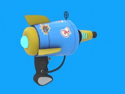 Stylized Toy Gun Low-poly 3D model