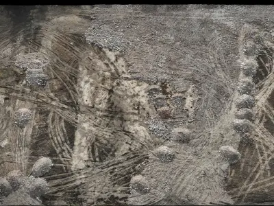 construction-site terrain ground photogrammetry Low-poly 3D model