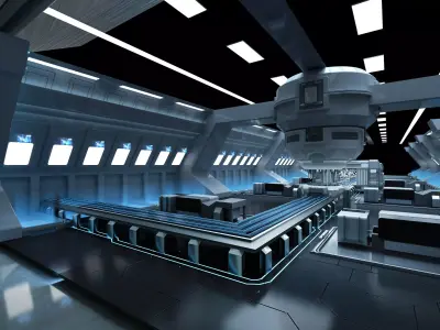 Conveyor belt Low-poly 3D model get