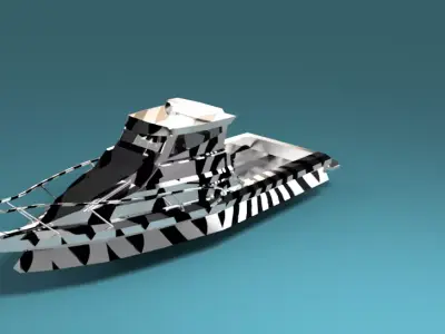 Recreational Personal Fishing Boat  3D model