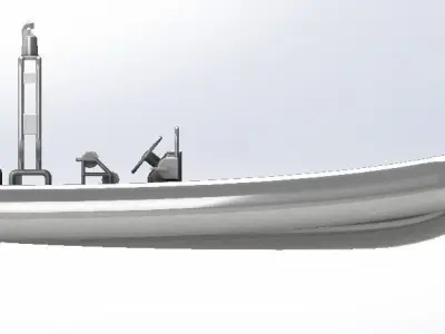inflatable boat 3D model