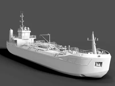 TANKER  Low-poly 3D model