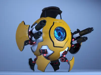 Scifi Robot 3D model purchase