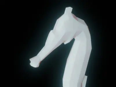 Low Poly Seahorse 3D model