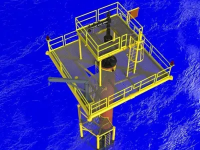 20 ft caisson well protector Free 3D model