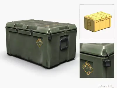 Military LOOT Weapon Case PBR Low-poly 3D model