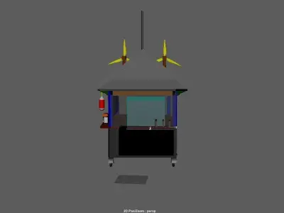 Food Cart 3D model buy