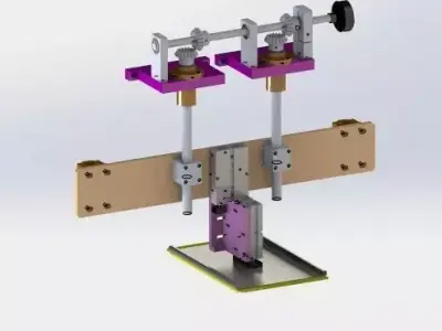 Manual fine-tuning module 3D model