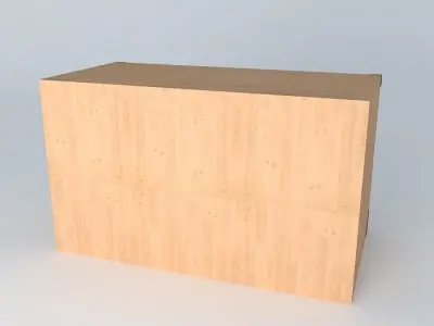 Indiana red pine dresser 3D model