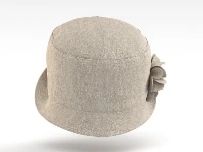 Cloche Hat 3D model