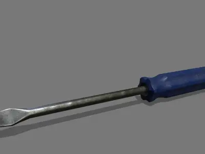screwdriver Low-poly 3D model 38