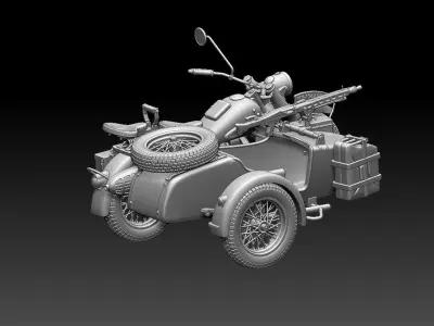 r 75 motorcycle 3D print model