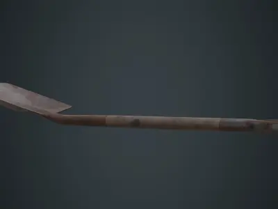 Spade 1C Low-poly 3D model