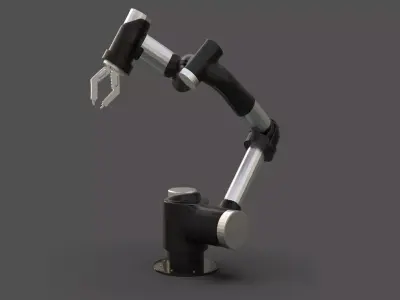 Industrial Robotic Arm Low-poly 3D model by ZbrushingMX