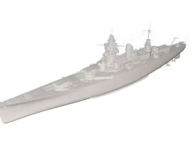 Military Ship 3D model order