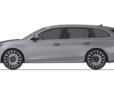 Skoda Octavia Combi 2020 3D model