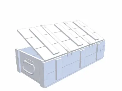 Ammo Crate - 04 Low-poly 3D model