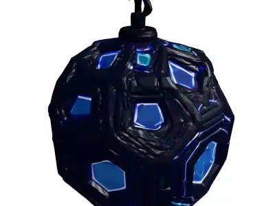 SciFi Geometric Energy Core Orb 3D model