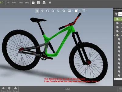 Bicycle - 160mm mountain-bike 3D model