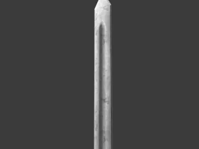 Diablo Inspired Blade - One handed Sword Low-poly 3D model